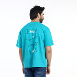 Eminent Men's Half Sleeves Printed T-Shirt - Turquoise, Men's T-Shirts & Polos, Eminent, Chase Value