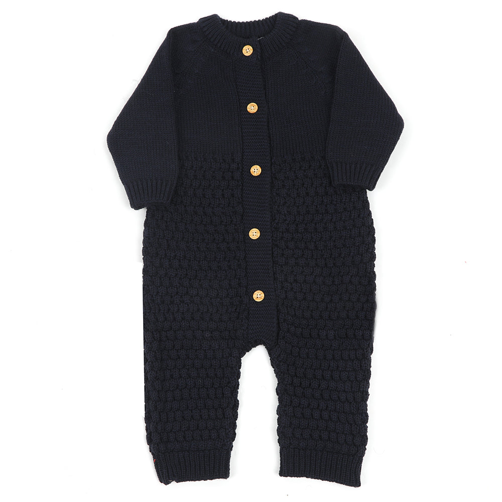 Eminent Newborn Girls Full Sleeves Romper - Navy Blue, Newborn Girls Rompers, Eminent, Chase Value