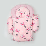Baby Carry Nest Fancy 7pcs Set - Pink, Newborn Gift Set, Chase Value, Chase Value