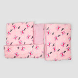 Baby Carry Nest Fancy 7pcs Set - Pink, Newborn Gift Set, Chase Value, Chase Value