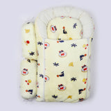 Baby Carry Nest Fancy 8pcs Set - Lemon, Newborn Gift Set, Chase Value, Chase Value