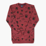 Boys Sweatshirt - Maroon, Boys Hoodies & Sweat Shirts, Chase Value, Chase Value