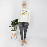 Women's Full Sleeves Printed T-Shirt - Cream, Women T-Shirts & Tops, Chase Value, Chase Value