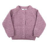 Newborn Girls Full Sleeves Sweater - Lavender, Newborn Girls Winterwear, Chase Value, Chase Value