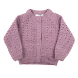 Newborn Girls Full Sleeves Sweater - Lavender, Newborn Girls Winterwear, Chase Value, Chase Value