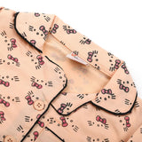 Newborn Girls Ful Sleeves Night Suit - Peach, Newborn Girls Sets & Suits, Chase Value, Chase Value