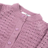 Newborn Girls Full Sleeves Sweater - Lavender, Newborn Girls Winterwear, Chase Value, Chase Value