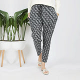 Women's Stretched Printed Trouser - Black & Grey, Women Pants & Tights, Chase Value, Chase Value