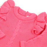 Newborn Girls Sweater Suit - Dark Pink, Newborn Girls Sets & Suits, Chase Value, Chase Value