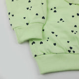 Newborn Girls Full Sleeves T-Shirt - Green, Newborn Girls T-Shirts, Chase Value, Chase Value