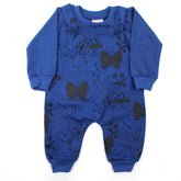 Newborn Girls Full Sleeves Romper - Royal Blue, Newborn Girls Rompers, Chase Value, Chase Value