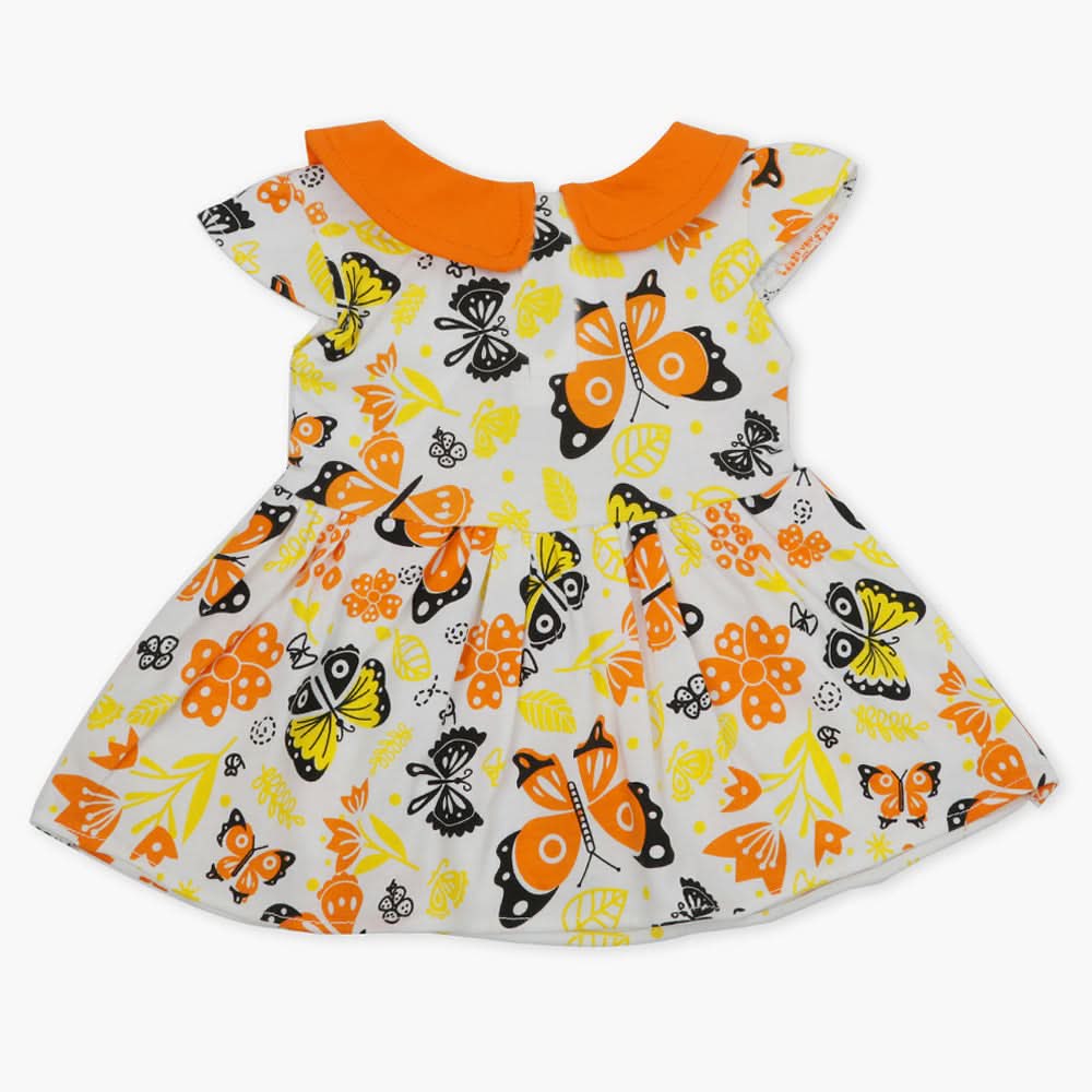 Girls Frock - Orange, Girls Frocks, Chase Value, Chase Value