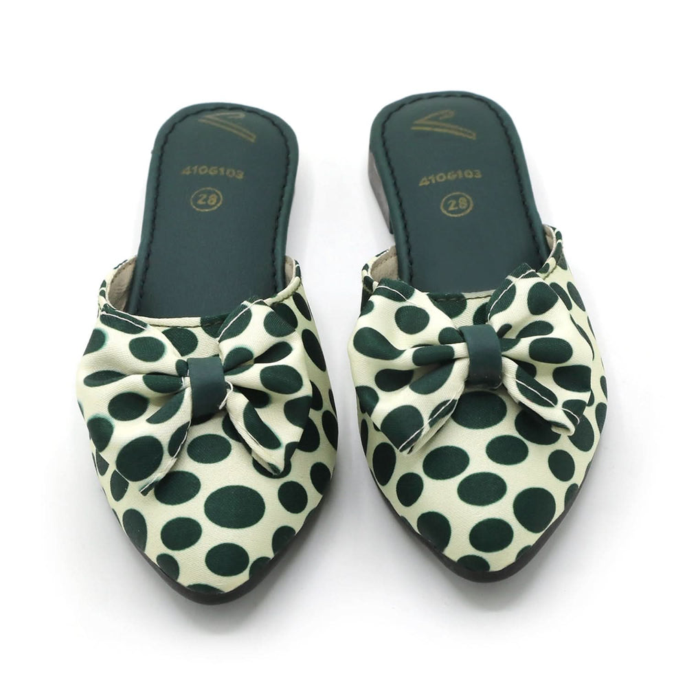 Girls Backless Pump - Green, Girls Backless Pump, Chase Value, Chase Value