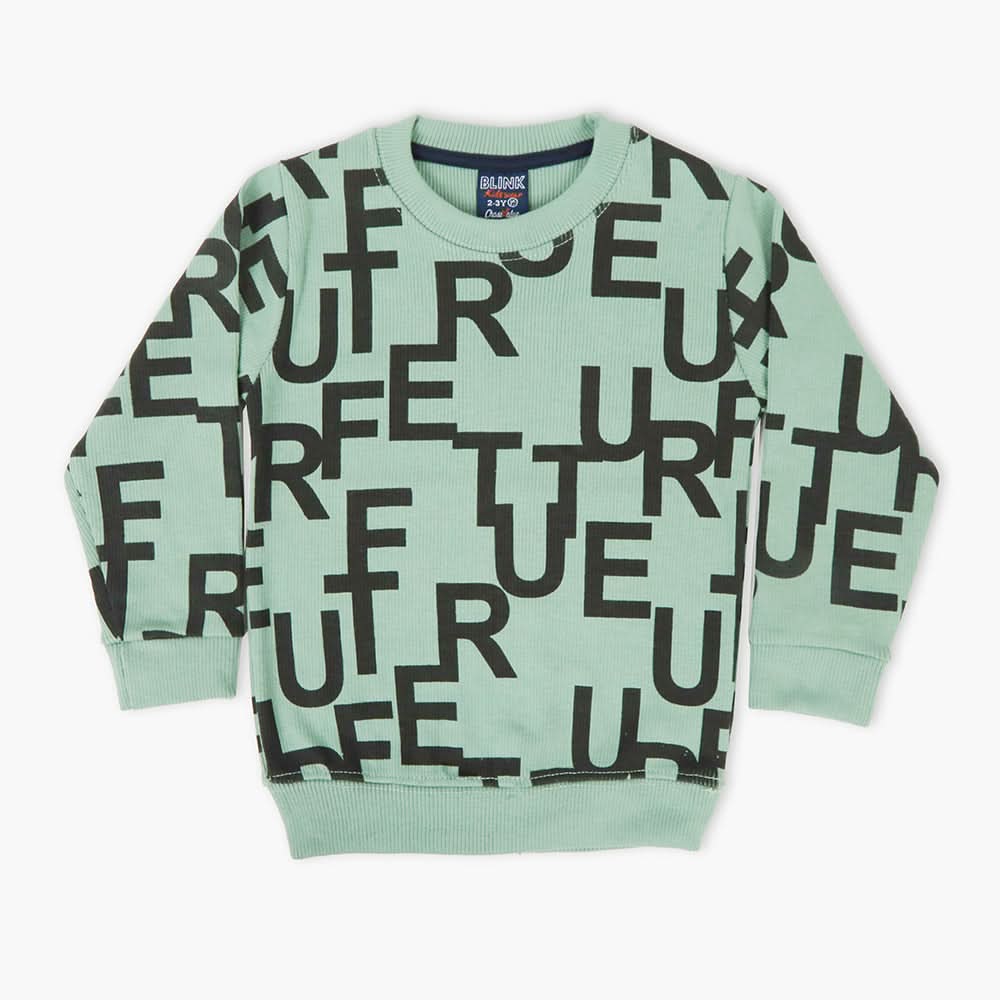 Boys Sweatshirt - Light Green, Boys Hoodies & Sweat Shirts, Chase Value, Chase Value