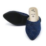 Girls Backless Pump - Navy Blue, Girls Backless Pump, Chase Value, Chase Value