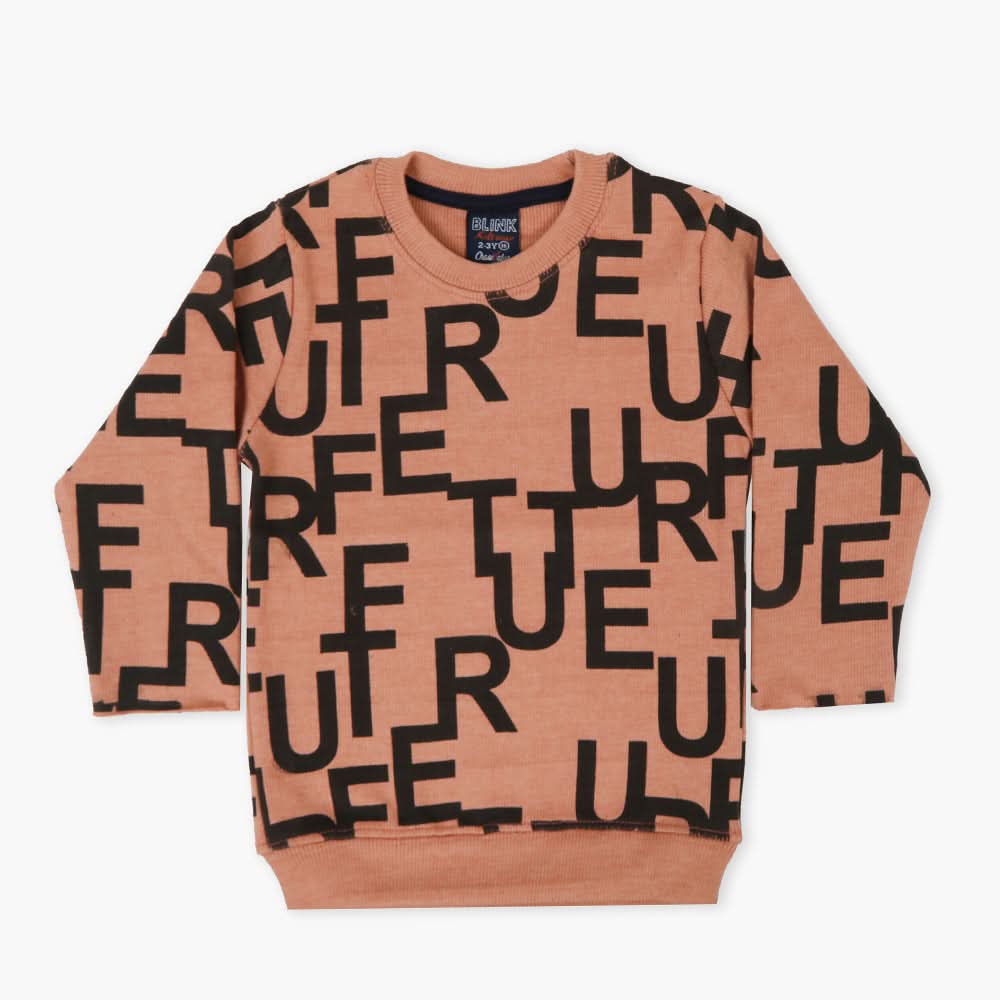 Boys Sweatshirt - Peach, Boys Hoodies & Sweat Shirts, Chase Value, Chase Value