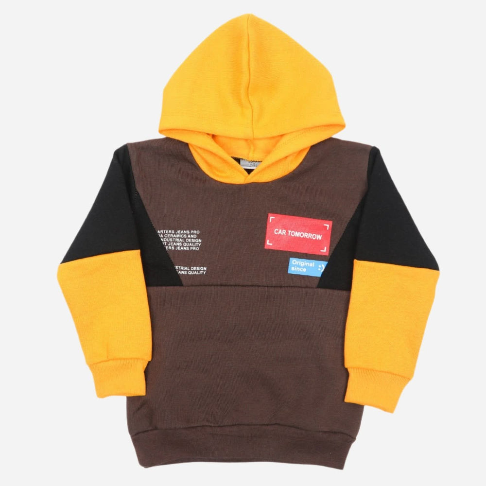 Boys Full Sleeves Hoodie - Brown, Boys Hoodies & Sweat Shirts, Chase Value, Chase Value