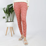 Women's Printed Tight - Rust, Women Pants & Tights, Chase Value, Chase Value
