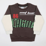 Boys Full Sleeves Round Neck SweatShirt - Brown, Boys Hoodies & Sweat Shirts, Chase Value, Chase Value
