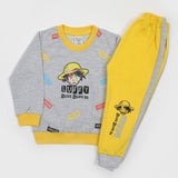 Boys Full Sleeves Round Neck Suit - Yellow, Boys Sets & Suits, Chase Value, Chase Value