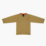 Boys Full Sleeves T-Shirt - Khaki, Boys T-Shirts, Chase Value, Chase Value
