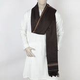 Men's Shawl - Dark Brown, Men's Shawls & Mufflers, Chase Value, Chase Value