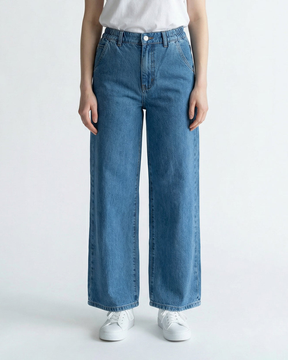 Women Wide Leg Denim Pant, Women Wide Leg Denim Pant Chase Value, Chase Value, Chase Value