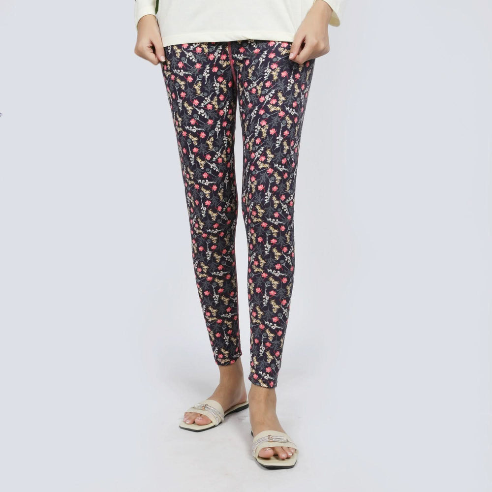 Women's Printed Tight - Purple, Women Pants & Tights, Chase Value, Chase Value