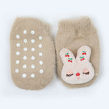 Newborn Fur Silicon Socks - Brown, Newborn Caps, Shoes & Socks, Chase Value, Chase Value