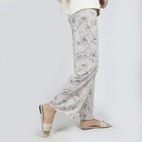 Women's Printed Trouser - Off White, Women Pants & Tights, Chase Value, Chase Value