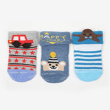 Boys 3Pc Socks - Multi Color, Boys Socks, Chase Value, Chase Value