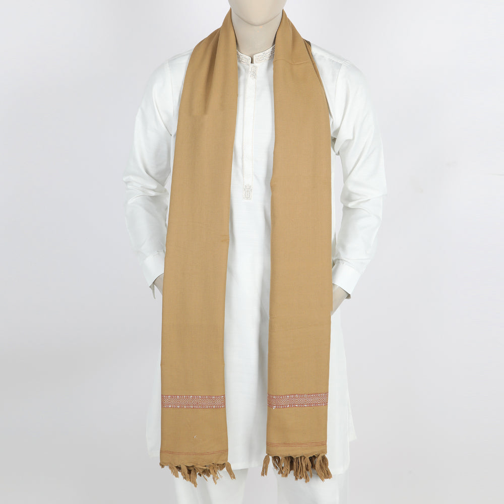 Men's Shawl - Light Brown, Men's Shawls & Mufflers, Chase Value, Chase Value