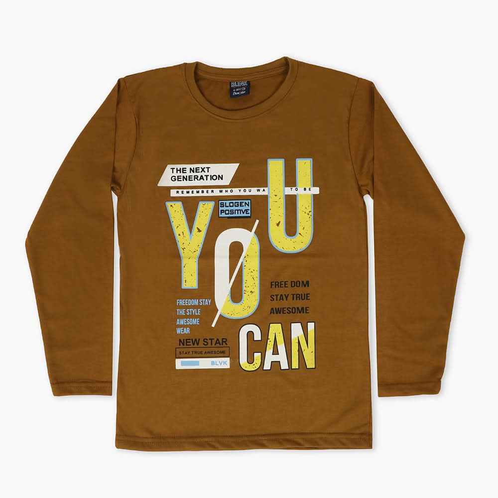 Boys T-Shirt - Brown, Boys T-Shirts, Chase Value, Chase Value