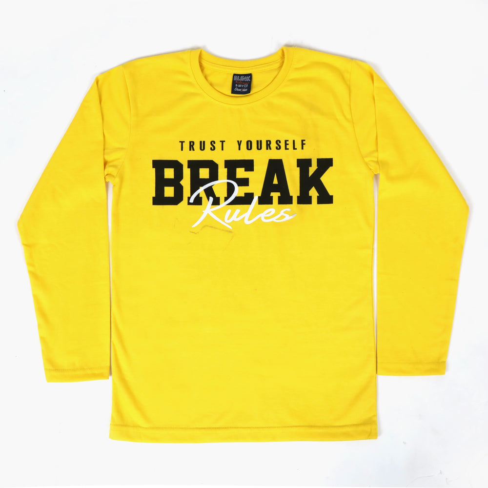 Boys T-Shirt - yellow, Boys T-Shirts, Chase Value, Chase Value