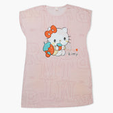 Women's Long Nighty T-Shirt - Light Pink, Women Night Suit, Chase Value, Chase Value