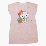 Women's Long Nighty T-Shirt - Light Pink, Women Night Suit, Chase Value, Chase Value