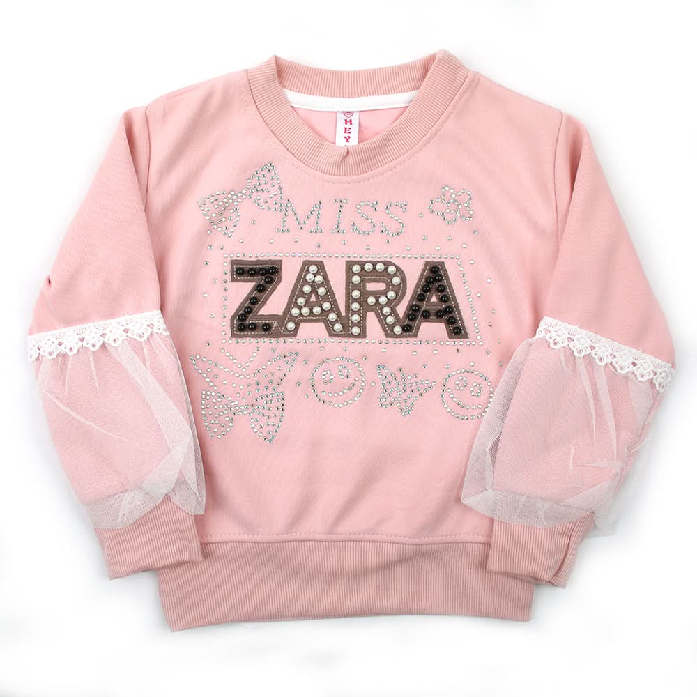 Girls Full Sleeves Sweatshirt - Pink, Girls Hoodies & Sweat Shirts, Chase Value, Chase Value