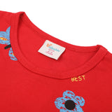 Girls Full Sleeves T-Shirt - Red, Girls T-Shirts, Chase Value, Chase Value