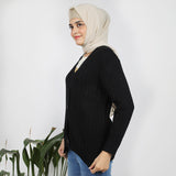 Eminent Women's Full Sleeves Sweater - Black, Women Sweaters, Eminent, Chase Value