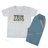 Boys Half Sleeves Short Suit - Grey, Boys Sets & Suits, Chase Value, Chase Value