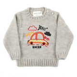 Newborn Girls Full Sleeves Sweater - Grey, Newborn Girls Winterwear, Chase Value, Chase Value