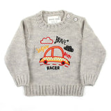 Newborn Girls Full Sleeves Sweater - Grey, Newborn Girls Winterwear, Chase Value, Chase Value