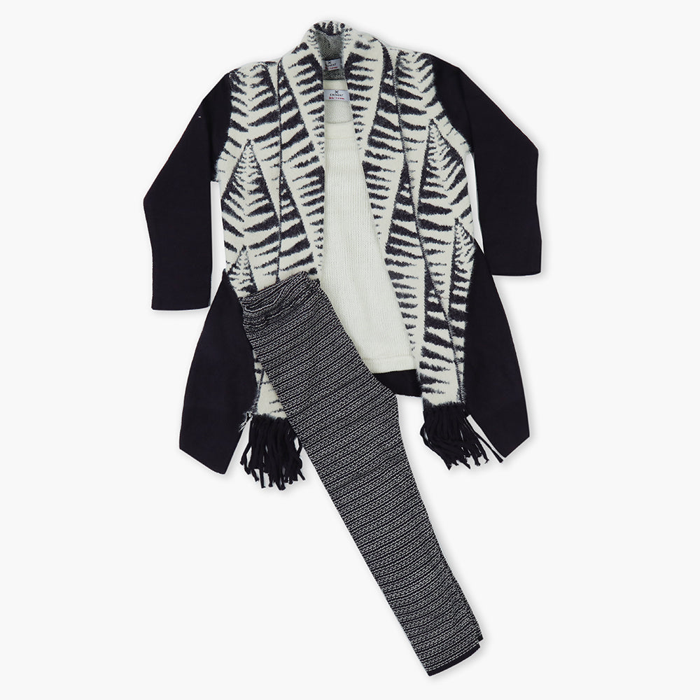 Girls Sweater Suit - Plum, Girls Suits, Chase Value, Chase Value