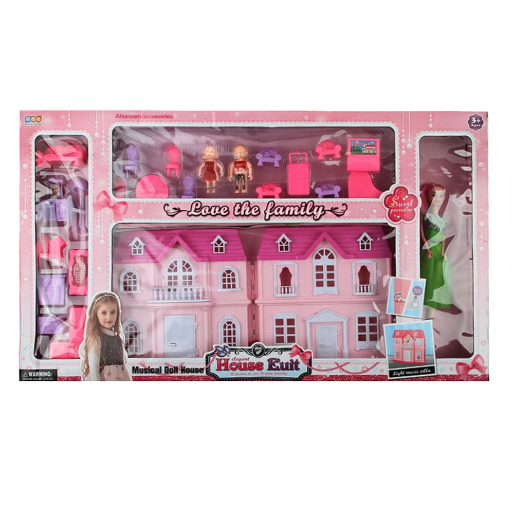 Musical Doll House - Multi Color, Dolls & House, Chase Value, Chase Value
