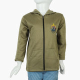 Boys Hoodie Jacket - Olive Green, Boys Hoodies & Sweat Shirts, Chase Value, Chase Value