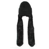 Kids Woolen Cap with Muffler - Black, Boys Caps & Hats, Chase Value, Chase Value
