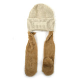 Kids Woolen Cap with Muffler - Fawn, Boys Caps & Hats, Chase Value, Chase Value
