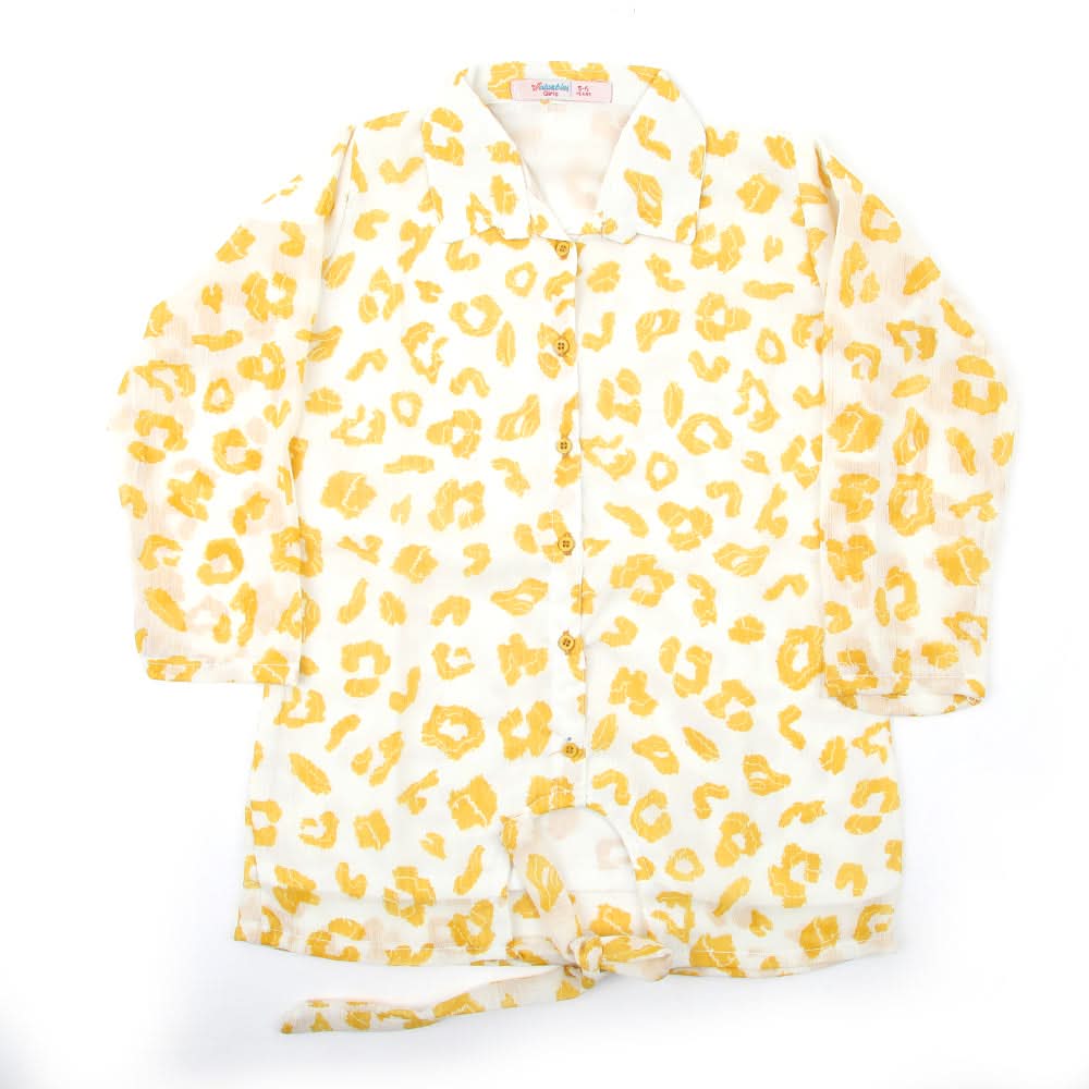 Girls Woven Top - Yellow, Girls Tops, Chase Value, Chase Value