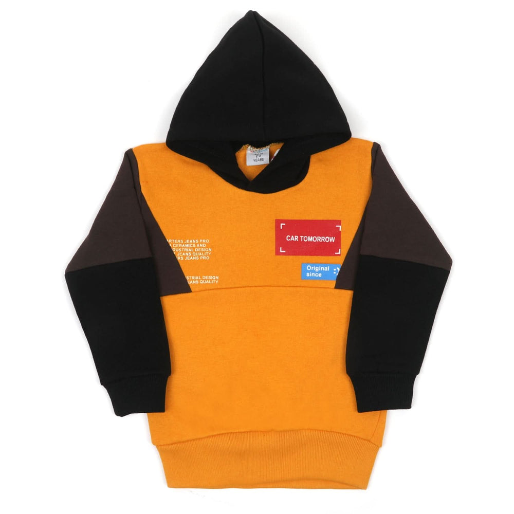 Boys Full Sleeves Hoodie - Mustard, Boys Hoodies & Sweat Shirts, Chase Value, Chase Value
