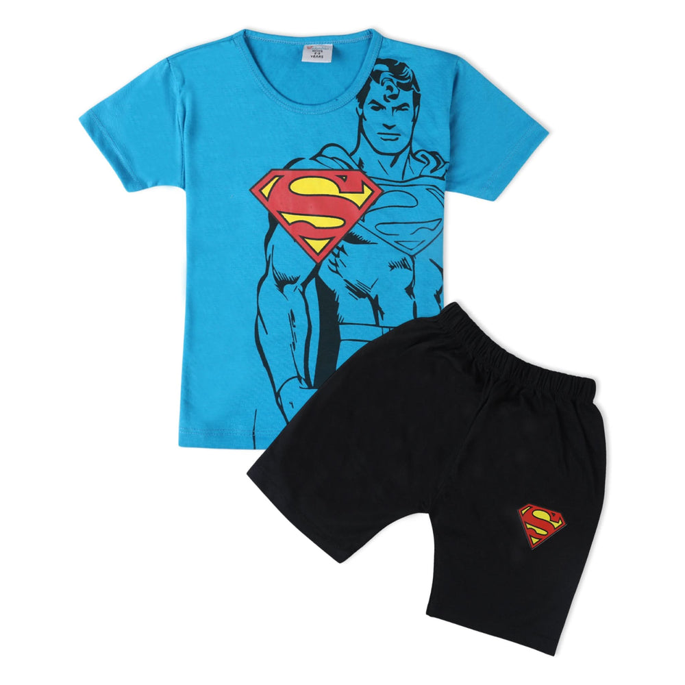 Boys Half Sleeves Suit - Blue, Boys Sets & Suits, Chase Value, Chase Value